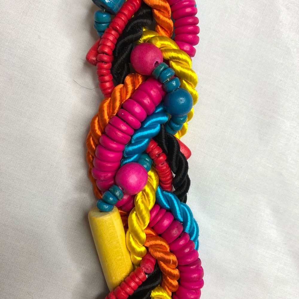 Vintage beaded waist belt - Picture 2 of 4